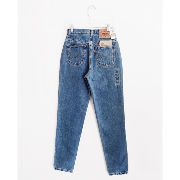 Vtg 90s Levi's 512 Blue High Rise Jeans fit 27 NWT - Picture 2 of 8
